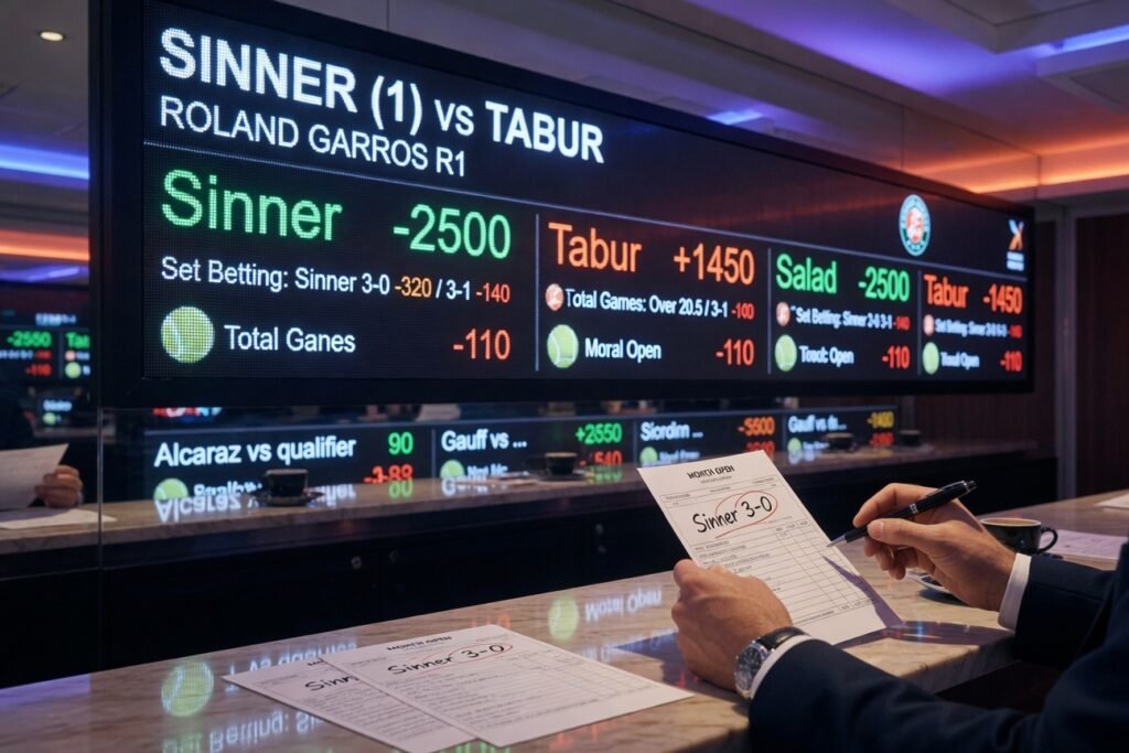 Jannik Sinner vs Clement Tabur Prediction, Pick, Odds for French Open First Round