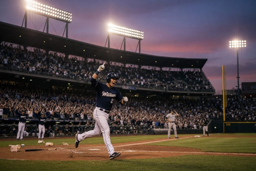 Manzardo's pinch-hit HR saves Williams' 11-K gem