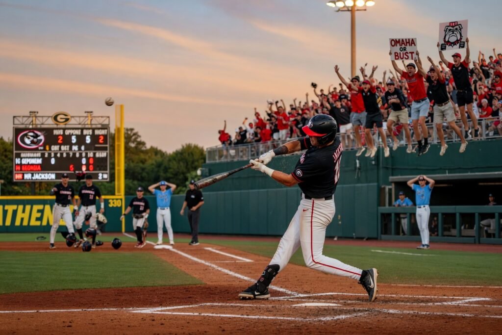Athens: Georgia is Omaha bound thanks to late Jackson homer