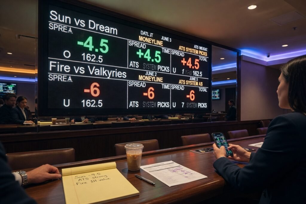 WNBA Odds: ATS System Picks for Sun vs Dream, Fire vs Valkyries (June 2)