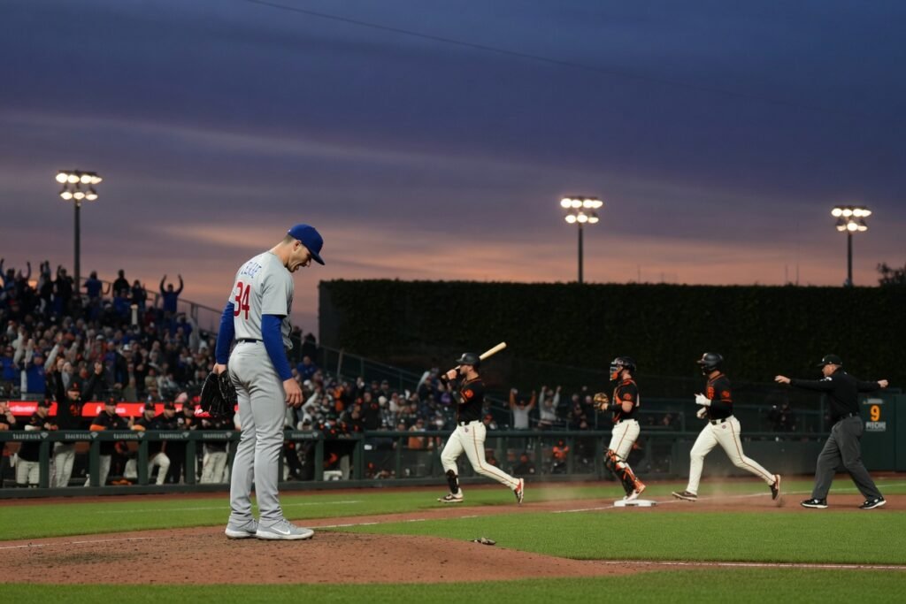 Blue Jays' Cease loses no-hit bid vs. Giants in 9t...
