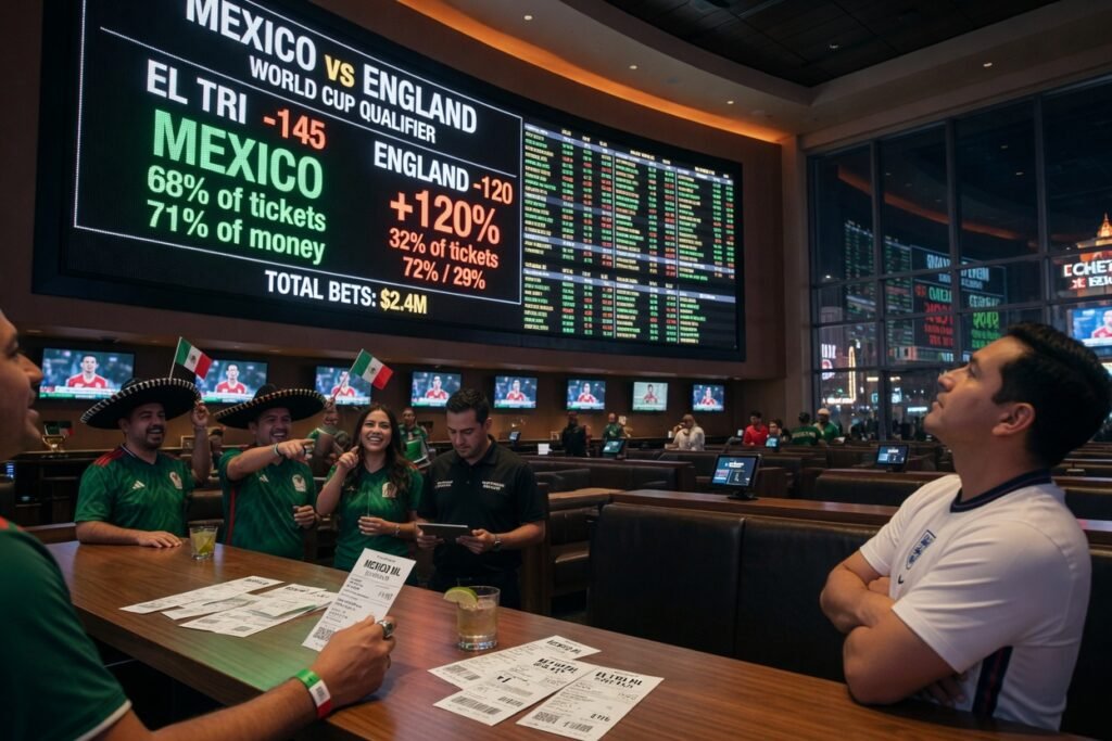 Mexico vs. England Action Report: El Tri Dominates Betting Splits