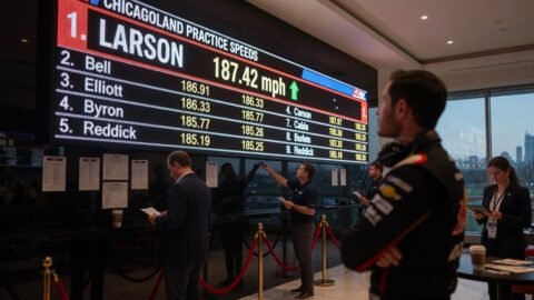 NASCAR Practice Speeds for Chicagoland: Larson Leads the Way