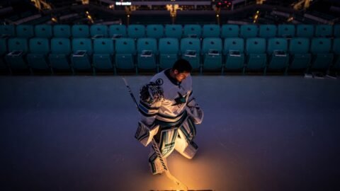 Hellebuyck’s No-Move Meets Sharks’ $3.3 Million Cap Reality