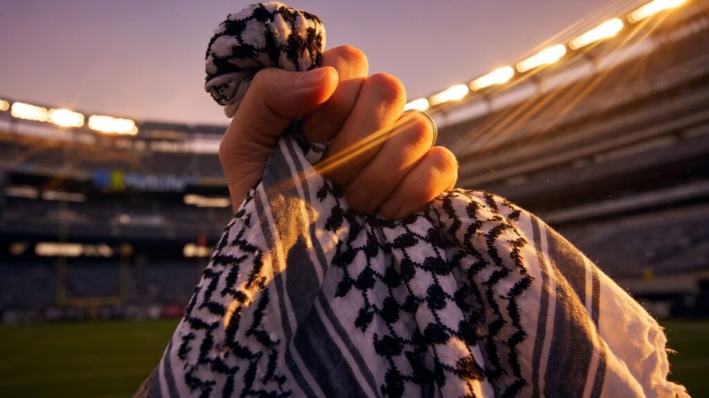 Macklemore’s Free Palestine Set Turns Sheeran’s Stage Into a Petition Fight