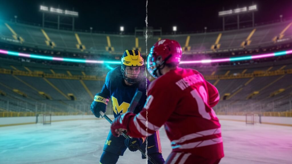 Michigan-Wisconsin Lambeau Faceoff Is College Hockey’s Legacy Weekend