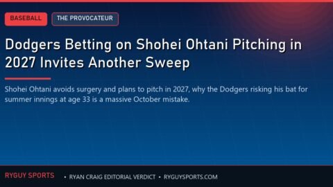 Dodgers Betting on Shohei Ohtani Pitching in 2027 Invites Another Sweep