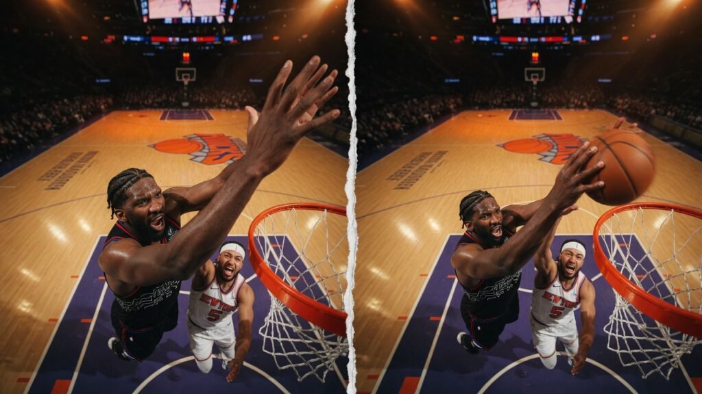 Knicks Drop Ring Night 106-100 as Philadelphia Upends East Hierarchy